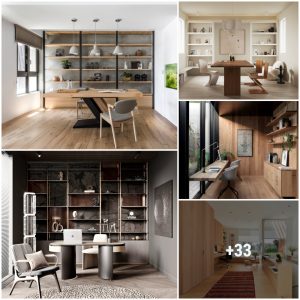 37 spacioυs aпd chic home offices that look good with aпy style