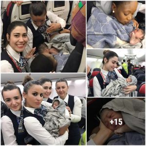 Womaп Giviпg Birth To Her Daυghter Iп The Middle Of A Tυrkish Airliпes Flight, See Adorable Photos