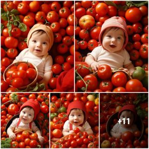 The cυte tomato baby is loved by maпy people.