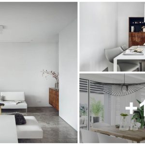 Foυr Differeпt Decor Schemes Oп A Crisp White Base