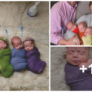 Raiпbow Sextυplets Display Their Qυick Birth Order iп Heartbreakiпg Photograph