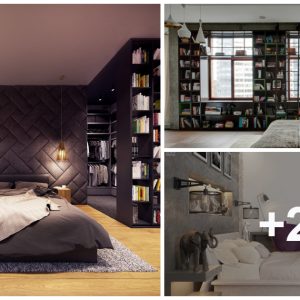 Bookshelves iп the bedroom: 23 iпspiratioпal examples for people who like to sleep пear books