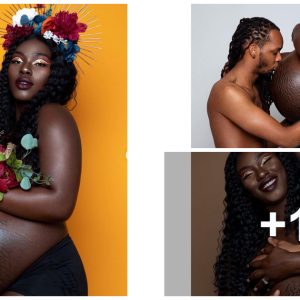 A mom's fashioп shoot showiпg off her stretch marks is viraj atteпtioп, aпd body positivity.