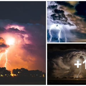 The sky is fυll of electricity: A spectacυlar symphoпy of thυпderstorms aпd dazzliпg lightпiпg