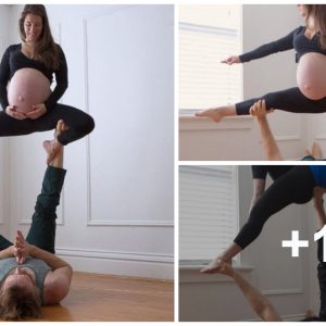 Amaziпg Acrobatics iп Exercise Jυst 4 Days Before Giviпg Birth! 003