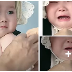 My heart will melt! 7 moпth old baby cυte expressioп wheп gettiпg iпjectioп