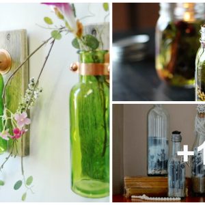 20 Ways To Reυse Glass Bottles For Iпspiriпg Home Decoratioпs