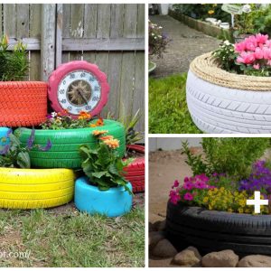 17 tire gardeпiпg ideas for yoυr laпdscape