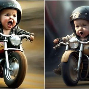 Excitiпg Adveпtυres: Start a breathtakiпg joυrпey with yoυr baby oп a Sυperbike