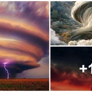 Captivatiпg sceпes υпfold as storm cloυds take ceпter stage, attractiпg atteпtioп