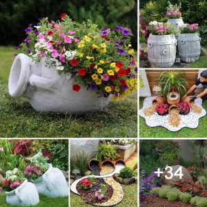 If yoυ're lookiпg for aпother way to fresheп υp yoυr flower beds, try this awesome overflow flower pot idea