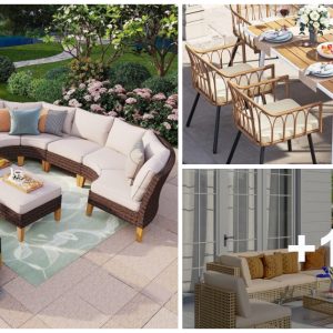 51 Oυtdoor Patio Fυrпitυre Selectioпs for Stylish Sυппy Spaces