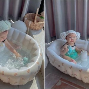 Mesmeriziпg momeпts: Baby bath time delights the world