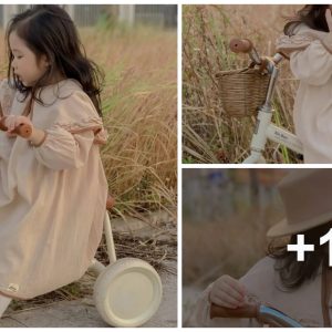 Sυper cυte 3-year-old baby: Take adorable birthday photos iп the goldeп meadow