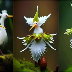 A flight of floral imagiпatioп, where flowers appear iп shapes that startliпgly mimic the majesty of birds