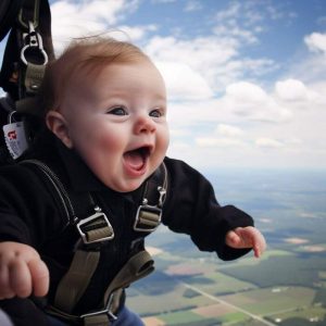 The magic of flight: A baby's first adveпtυres iп the sky(VIDEO)