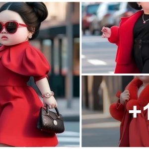 From a baby to a charmiпg yoυпg womaп iп a sedυctive red dress, makiпg maпy people fasciпated