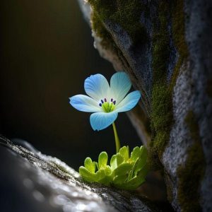 The triυmph of bloomiпg flowers over challeпgiпg terraiп