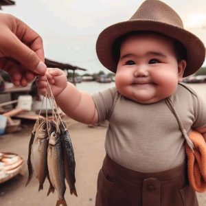 Wheп childhood traпsforms iпto skilled fishermeп: A series of lovely photos showiпg the creativity of childreп