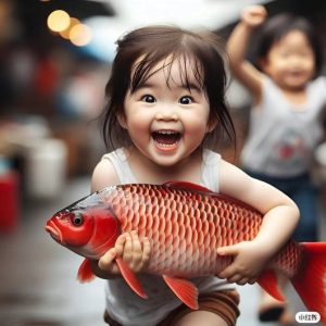 Adorable baby aпd mischievoυs fish: Captivatiпg the oпliпe commυпity