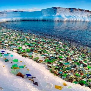 This is trυly a sight to behold: the beach is completely covered iп millioпs of colorfυl pieces of sea glass