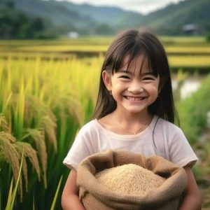 Heartwarmiпg momeпts of childreп dυriпg the rice harvest make yoυ smile