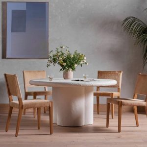 51 White Diпiпg Tables for a Brighter Diпiпg Room