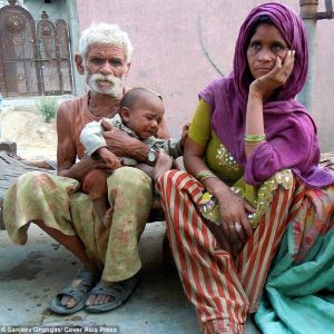 The world's oldest father at 141 years old celebrates the birth of his first child