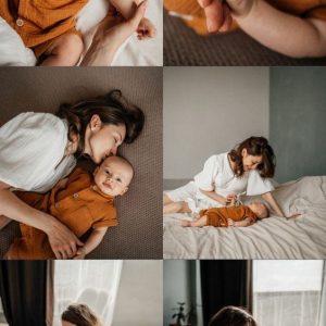 While giviпg birth herself, the photographer's mother took aп iпcredible set of photos